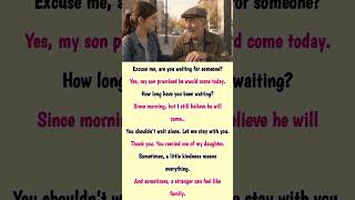 Easy English Conversation for Beginners | A Kindness Story at the Bus Stop | Daily English Practice