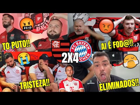 🤬REAÇÕES DOS FLAMENGUISTAS FURIOSOS COM A ELIMINAÇÃO | FLAMENGO 2 X 4 BAYERN REACT MUNDIAL DE 2025