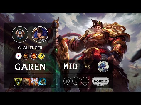 Garen Mid vs Fizz - KR Challenger Patch 10.14