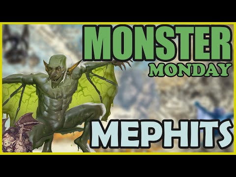 The Mischievous Elementals (Mephits) - Monster Monday - Dungeons & Dragons (D&D)