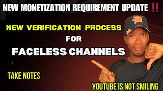 New Monetization Requirements for Faceless channels is Out (start February 2026) Take Note‼️ thumbnail