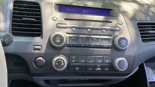 Radio Code for a Honda Civic 2006-2010