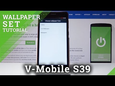 How to Change Wallpaper in V-Mobile S39 - Desktop Update
