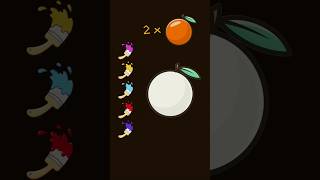 🍎+🍋=🍊 #art #youtubeshorts #kidstv #ytshorts #diy #kidsart #kidsvideo #kids #shorts #youtube #reels