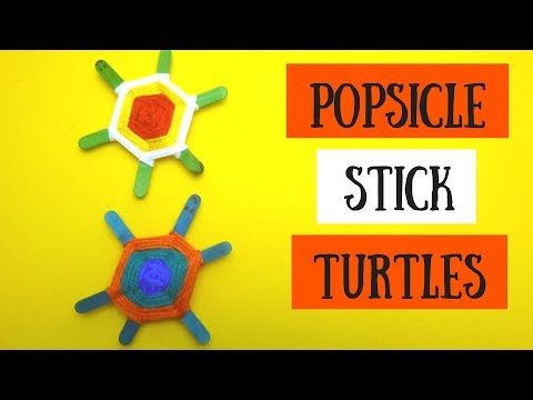 Popsicle Stick Turtle | Popsicle Stick Crafts for Kids