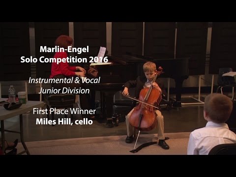 2016 Marlin-Engel Solo Competition, Instrumental - Junior Division Winner: Miles Hill