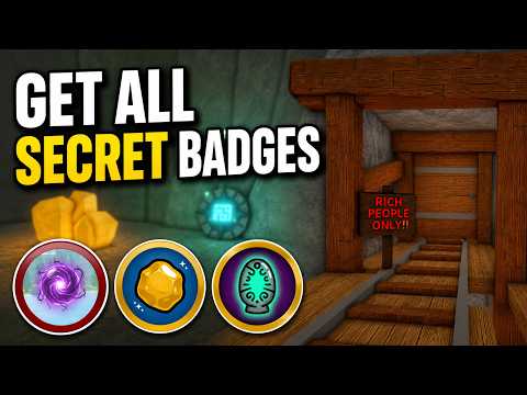 How to GET ALL SECRET BADGES in DRAIN THE LAKE (ANOMALY, RELIC, RICH MILLIONAIRE) Roblox