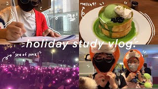 study vlog 🌷 | pinkdot, haji lane, photo booths, math exam prep