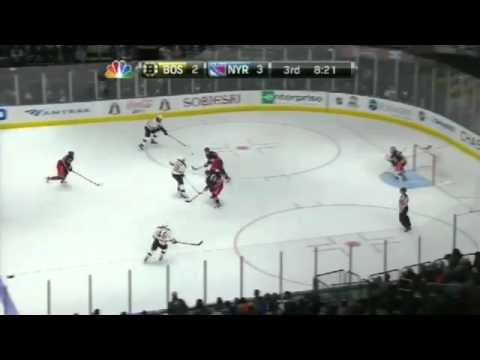 David Krejci Goal : Boston Bruins v New York Rangers : March 4 2012