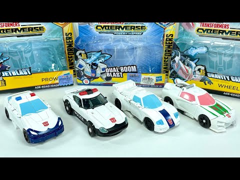 1 Step Prowl Jazz Wheeljack Transformers Cyberverse Chefatron Review