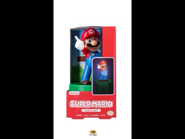 Vídeo relacionado con Paladone Lámpara Figura Super Mario - Lámpara Oficial Nintendo, Decoración para Oficina o Hogar, Funciona a Pilas