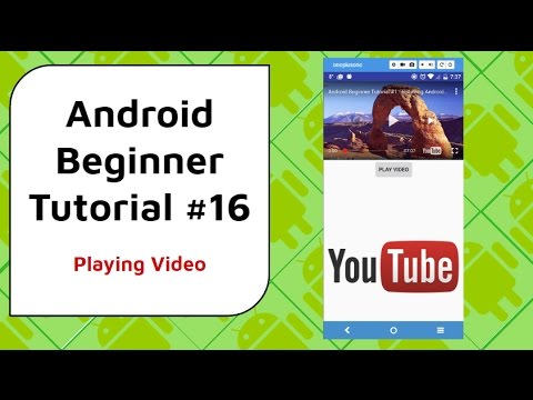Android Beginner Tutorial 16 Play YouTube Videos using Android Player API in Android Studio