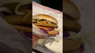 Cheese lava American burger #mcdonalds