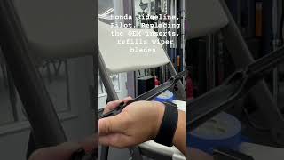 Wiper blades refills inserts install Ridgeline, Honda pilot