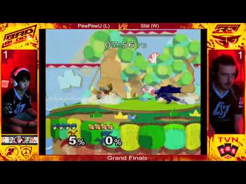 Melee Singles Grand Finals PewPewU vs Sfat Bad Blood 2016