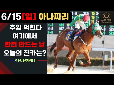 6/15 일요-윤택-경마 아나짜리 한껀 만드는 날