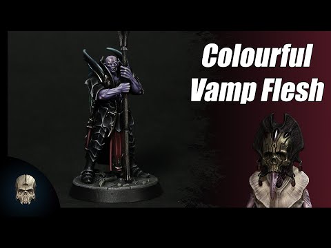 Hobby Tips: Painting Colourful Vamp Flesh on an Underworlds Vampire