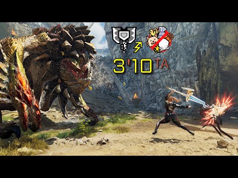 9★ 5✦ Tempered Seregios Charge Blade Solo 3'10 TA Wiki | MHWilds