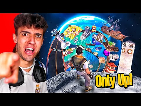 Jugué ONLY UP! en FORTNITE *sale mal*
