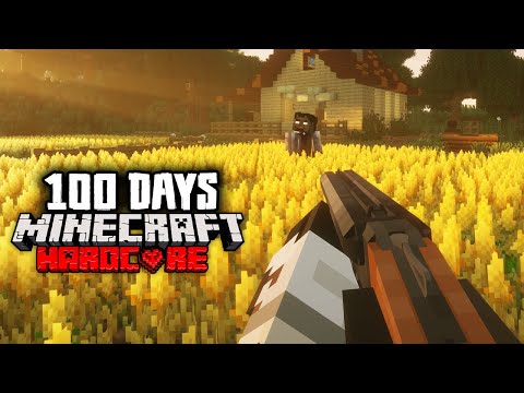 I Spent 100 Days on a FARM Zombie Apocalypse in Minecraft Hardcore