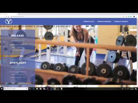 Web Design Speed art + Speed Code - workout website