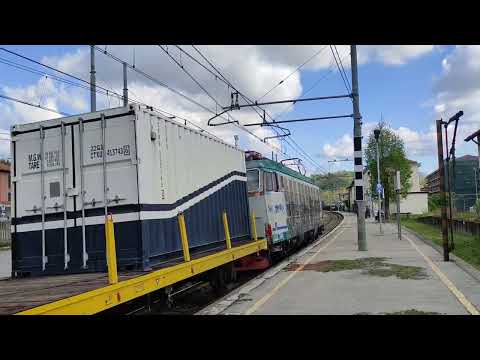 E652.176 + carro Sperry SRS 242 + E652.013  NCL RFI in transito a Cantù Cermenate