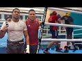 ANTHONY JOSHUA SPARRING JOE JOYCE VIDEO LEAKED! - AJ PUTS HANDS ON JOYCE WITH SLICK COUNTERS