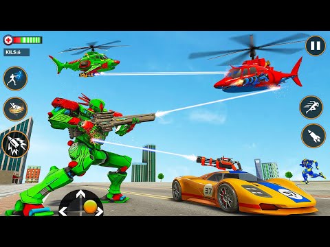 Monster Truck Robot Shark Attack –Car Robot Game Game Hippo Studio (New Robot Game) 2021 Gameplay #4