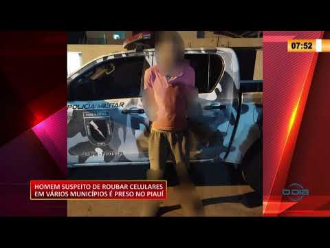 LadraÌƒo de celulares em vaÌrios municiÌpios do PiauiÌ eÌ preso pela PM em Picos 15 09 2020