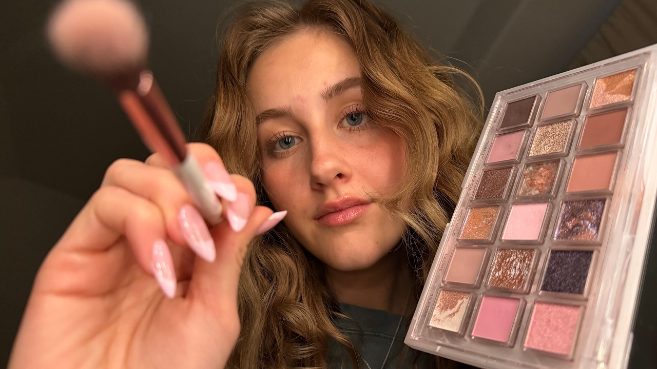 ASMR POV You Fell Asleep… So I Did Your Makeup 💄 Personal Attention, Whispering