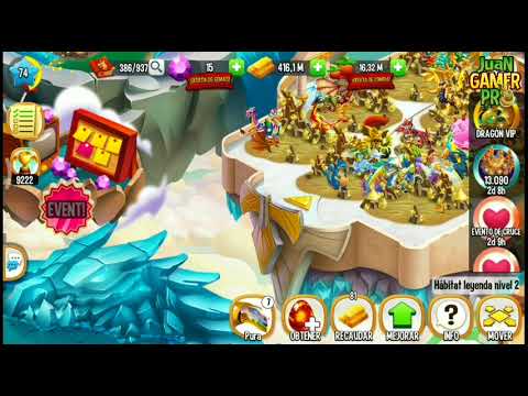 Dragon City:Arena Leyenda 😍 Dragon Triturador-Dragones Vips & dragón tormenta de arena