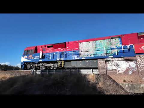 Fletcher's Container Train, Up Botany Line at 11.32km (2025-04-13)