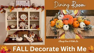 DECORATING MY DINING ROOM for FALL #falldecoratewithme #fall #falldecorating