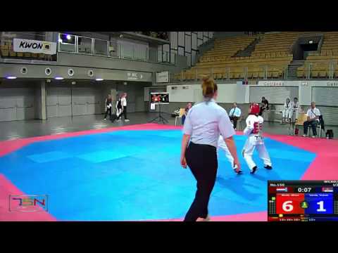 150-Varda, Vukasin  SERBIA NATIONAL TEAM (SRB) vs Molle, Milan  TOP TAEKWONDO EEMLAND (NED)  9-13