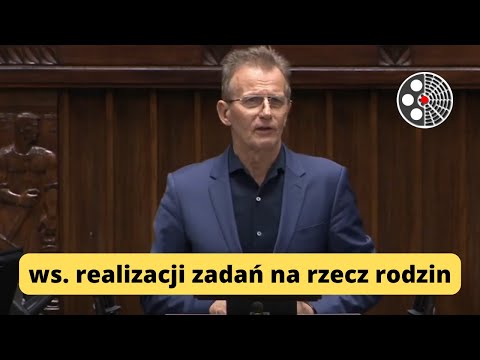 Zbigniew Ajchler o opiece nad chorymi i wsparciu rodzin