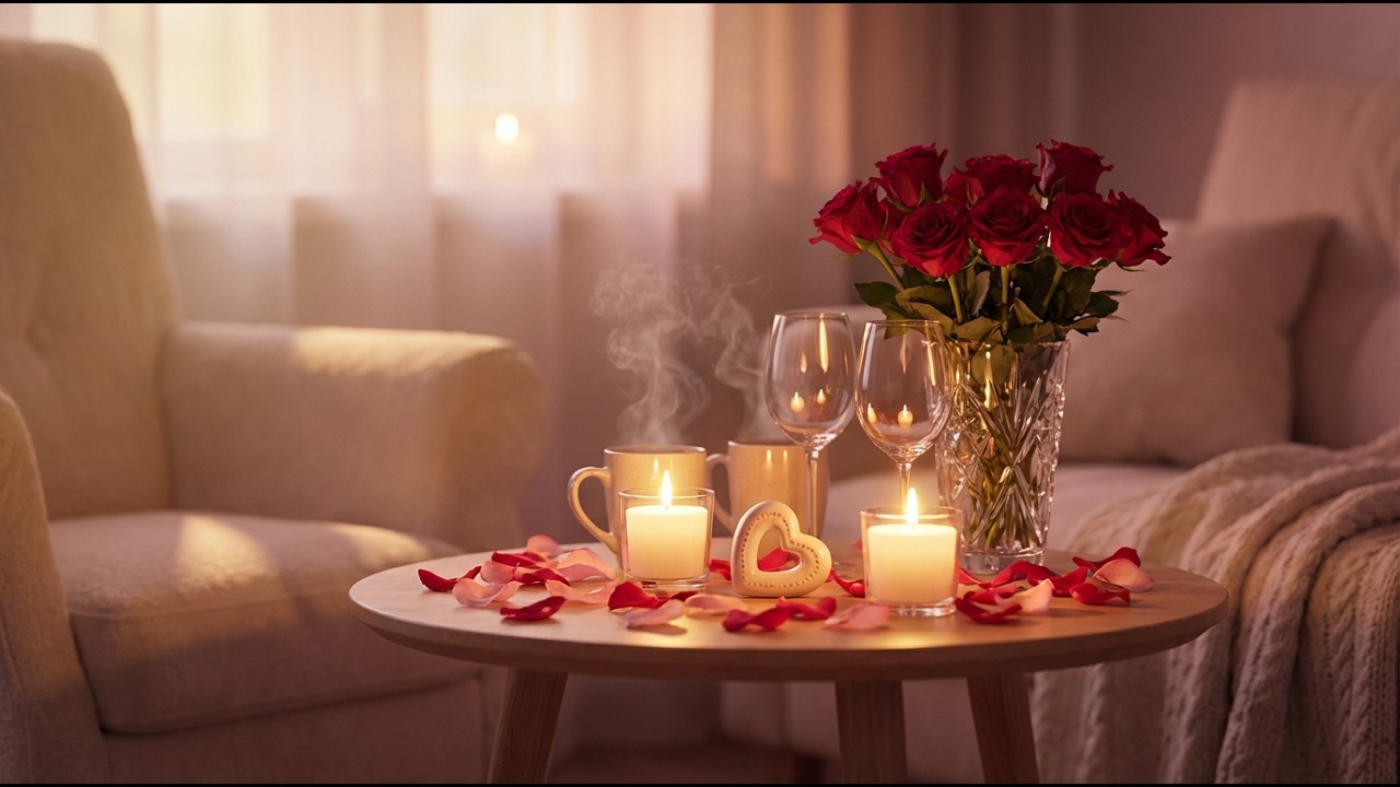 Music for Valentine's Day | Romantic Dreamy Lo-Fi | 45 Minutes Cozy Date Nights & Intimate Moments