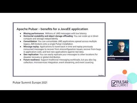 Using the JMS 2.0 API with Apache Pulsar - Pulsar EU Summit 2021