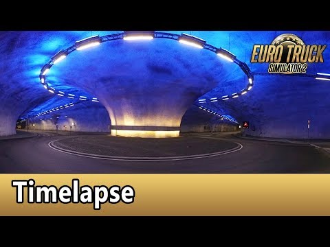 ETS2 Timelapse from Scotland to Sweden  - Dashcam - ETS2 ProMods 2.20