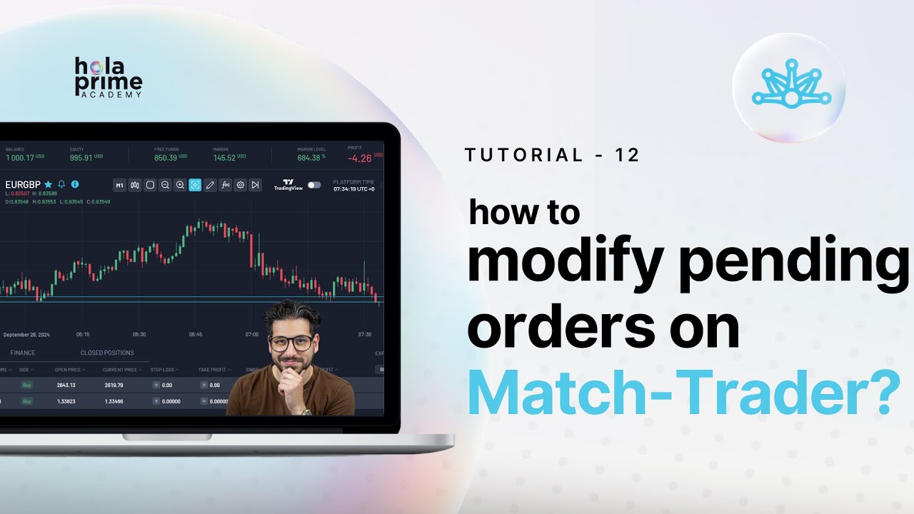 So ändern Sie ausstehende Orders im Match Trader | Hola Prime