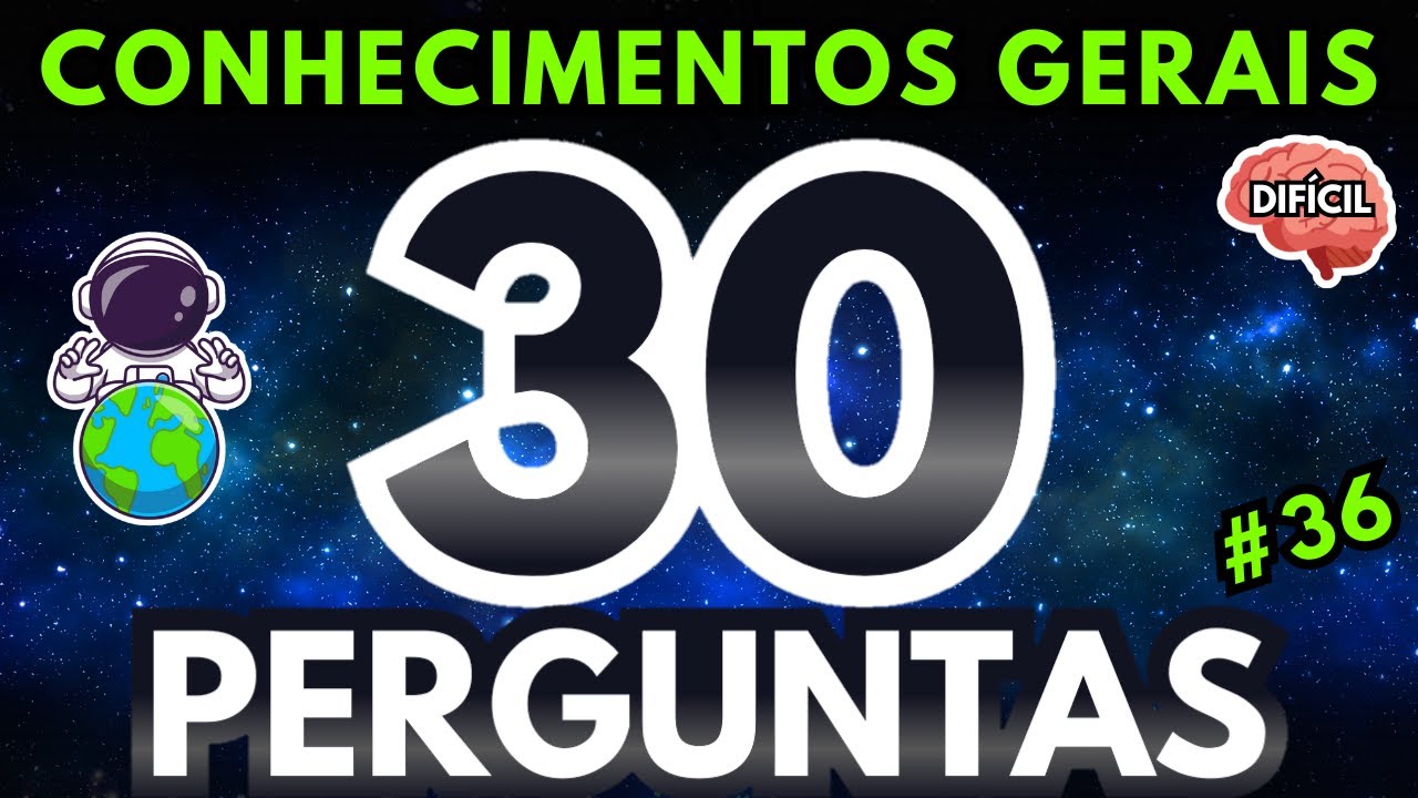🌍QUIZ Conhecimentos Gerais - APRENDA com esse DESAFIO!