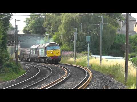 57002 with 37667 DIT 6k73 Sellafield - Crewe flasks, 31st July 2014