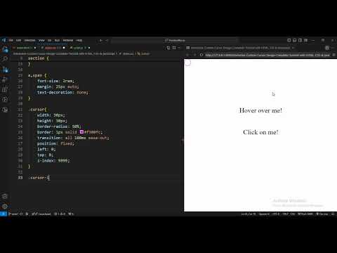 Interactive Custom Cursor Design Complete Tutorial With Html Css Javascript