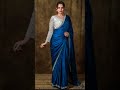 Blue Saree With Matching Blouse Shortvideo Saree