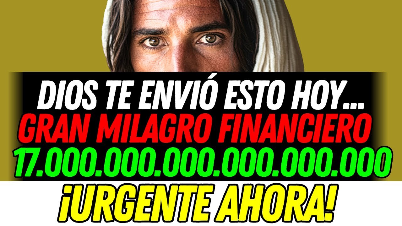 DIOS DICE: TRAJE ESTO PARA TI... ¡VEN A BUSCARLO AHORA! ¡GRAN MILAGRO FINANCIERO!
