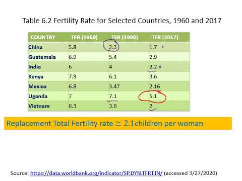 Falling Fertility Rates and Changing Population Pyramids