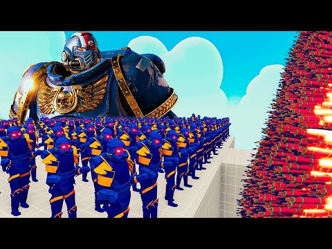 200x SPACE MARINE + 1x GIANT vs EVERY GOD - Totally Accurate Battle Simulator TABS