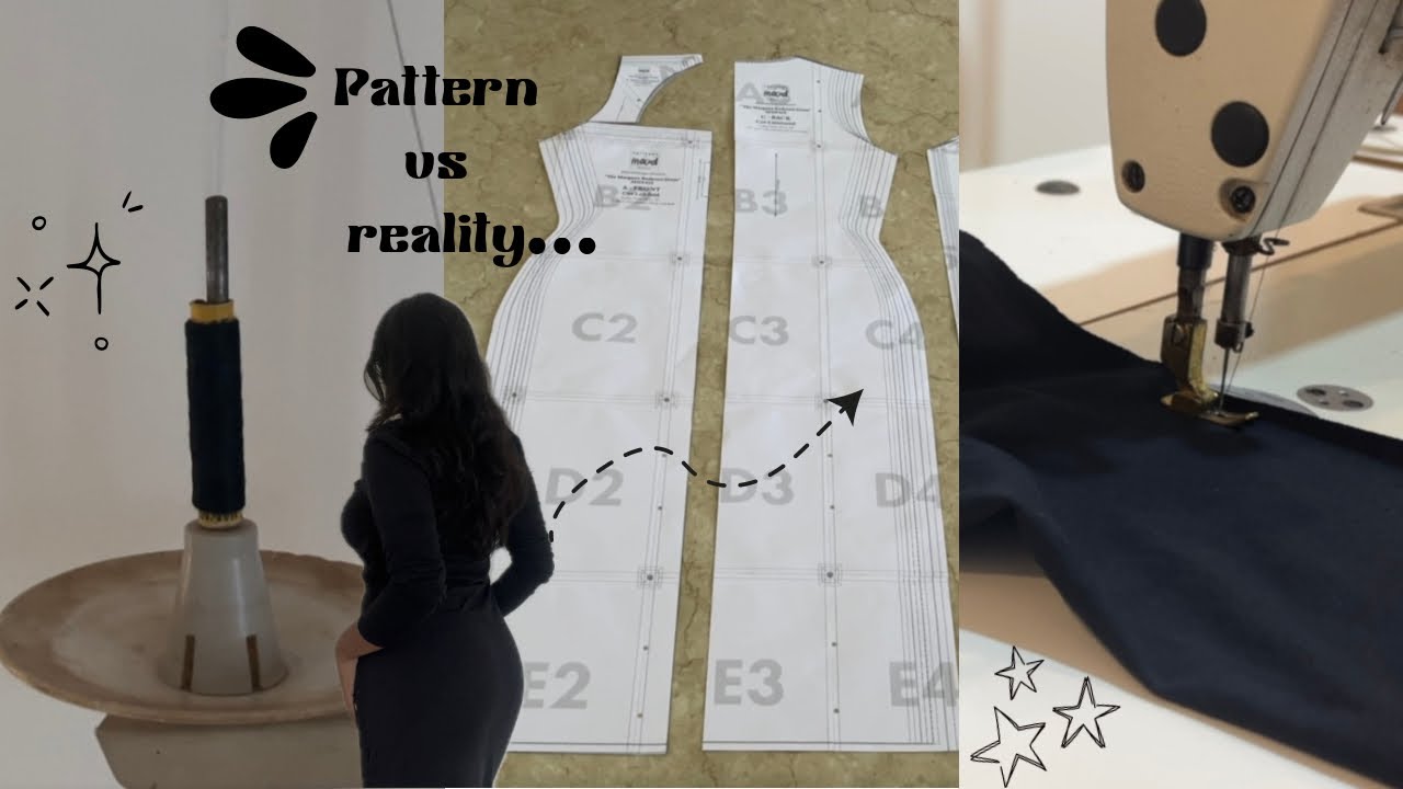 I Tried a Mood Fabrics Pattern | Pattern Sticking, Cutting & What Went Wrong