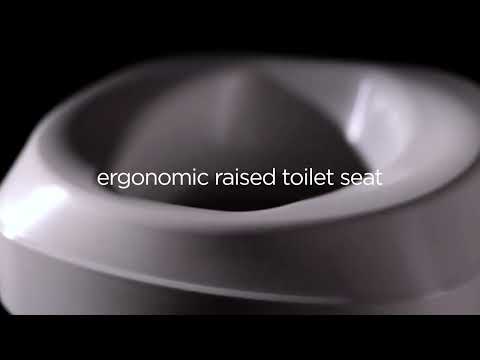 Aquatec 90 Ergo raised toilet seat at a glance