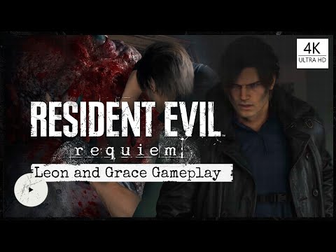 RESIDENT EVIL 9 REQUIEM NEW DEMO GAMEPLAY LEON AND GRACE // 4K ULTRA HD