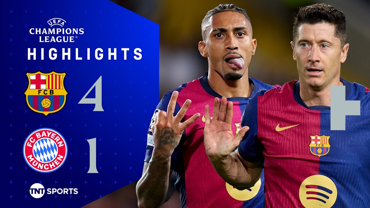 Raphinha Nets Brilliant Hat-Trick 🔥 | Barcelona 4-1 Bayern Munich | UEFA Champions League Highlights
